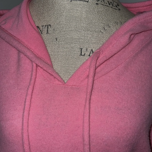 Bright Pink Hoodie Pullover Polar Fleece by Enti NWOT - Picture 6 of 9